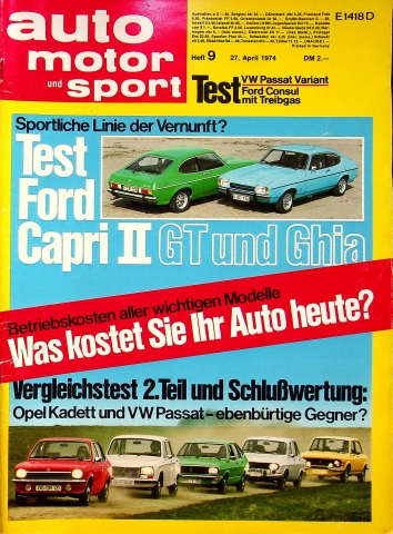 Deckblatt Auto Motor und Sport (09/1974)